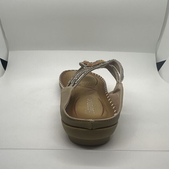 Harence Summer Casual Boho Flat Sandals Beach Comfortable Beaded Braided Sz 6.5 - Picture 6 of 13